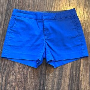 Banana Republic Hampton Fit Vibrant Blue Nautical Feel Cotton Short Shorts Sz 2